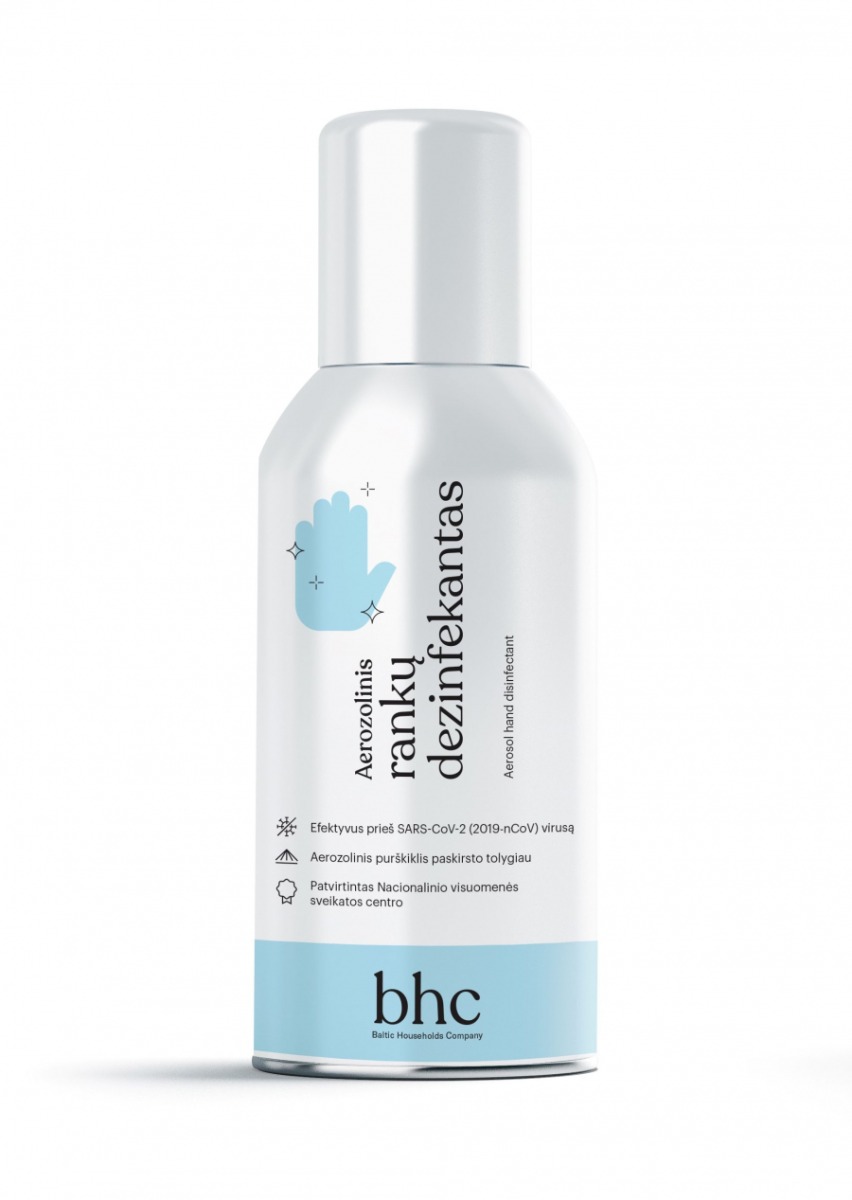 Aerosool pakendis käte desinfitseerimiseks 100 ml
