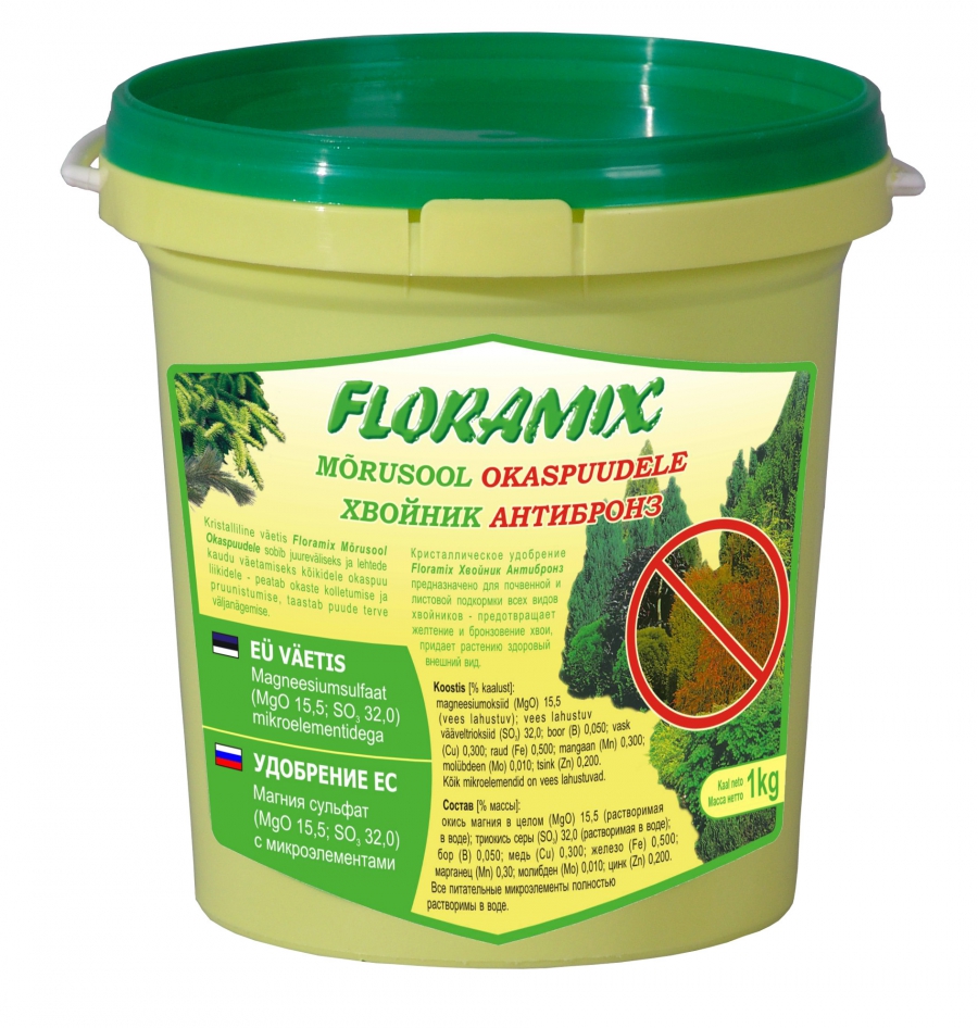 Floramix mõrusool okaspuudele 1kg