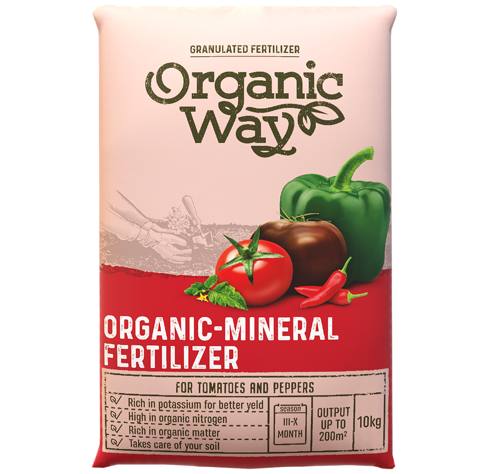 Granuleeritud orgaaniline mineraalväetis-Tomatitele ja Paprikatele 10 kg