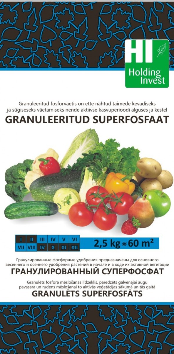 Granuleeritud Superfosfaat 1 kg