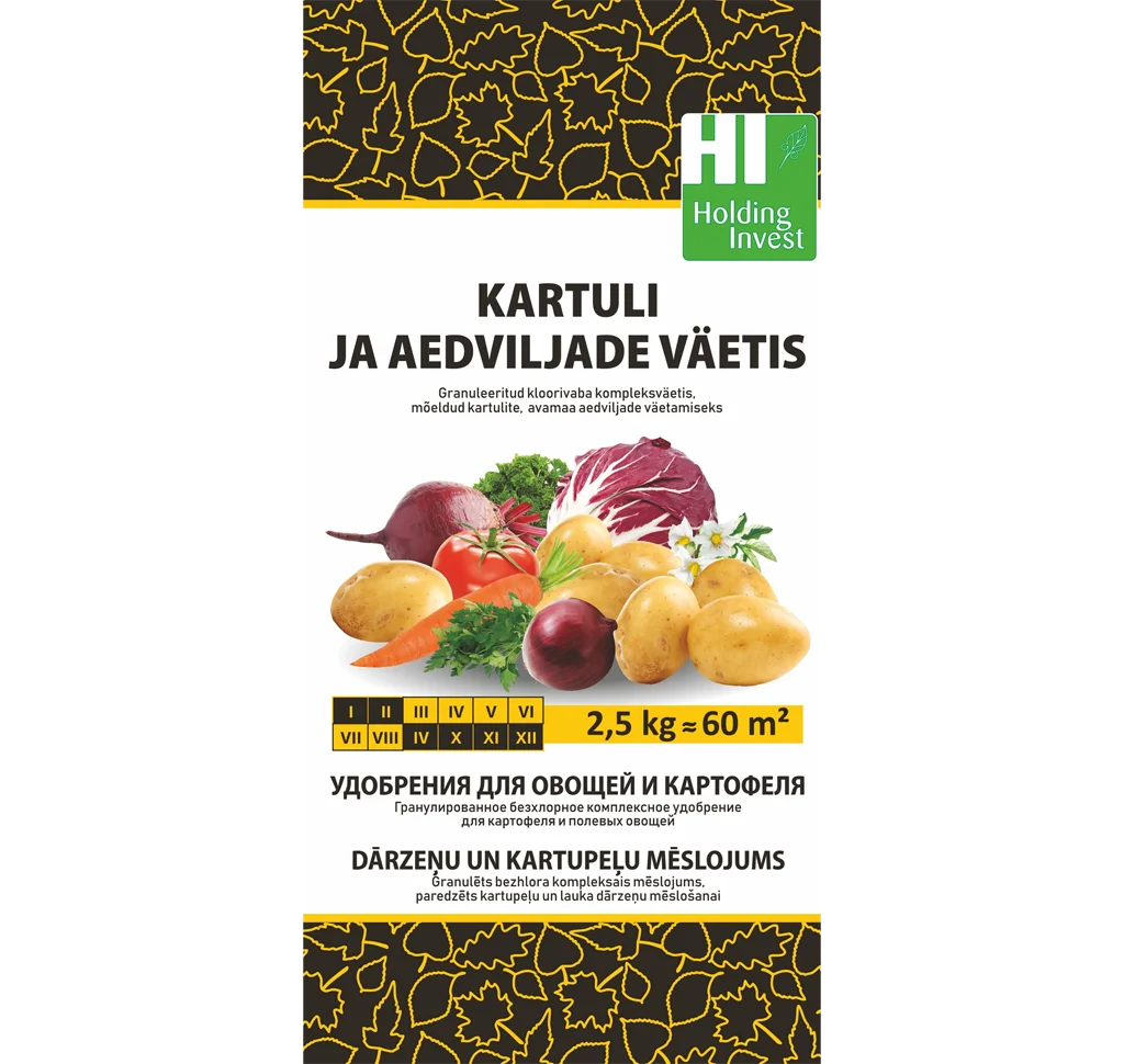 Kartuli ja aedviljade väetis 2.5 kg