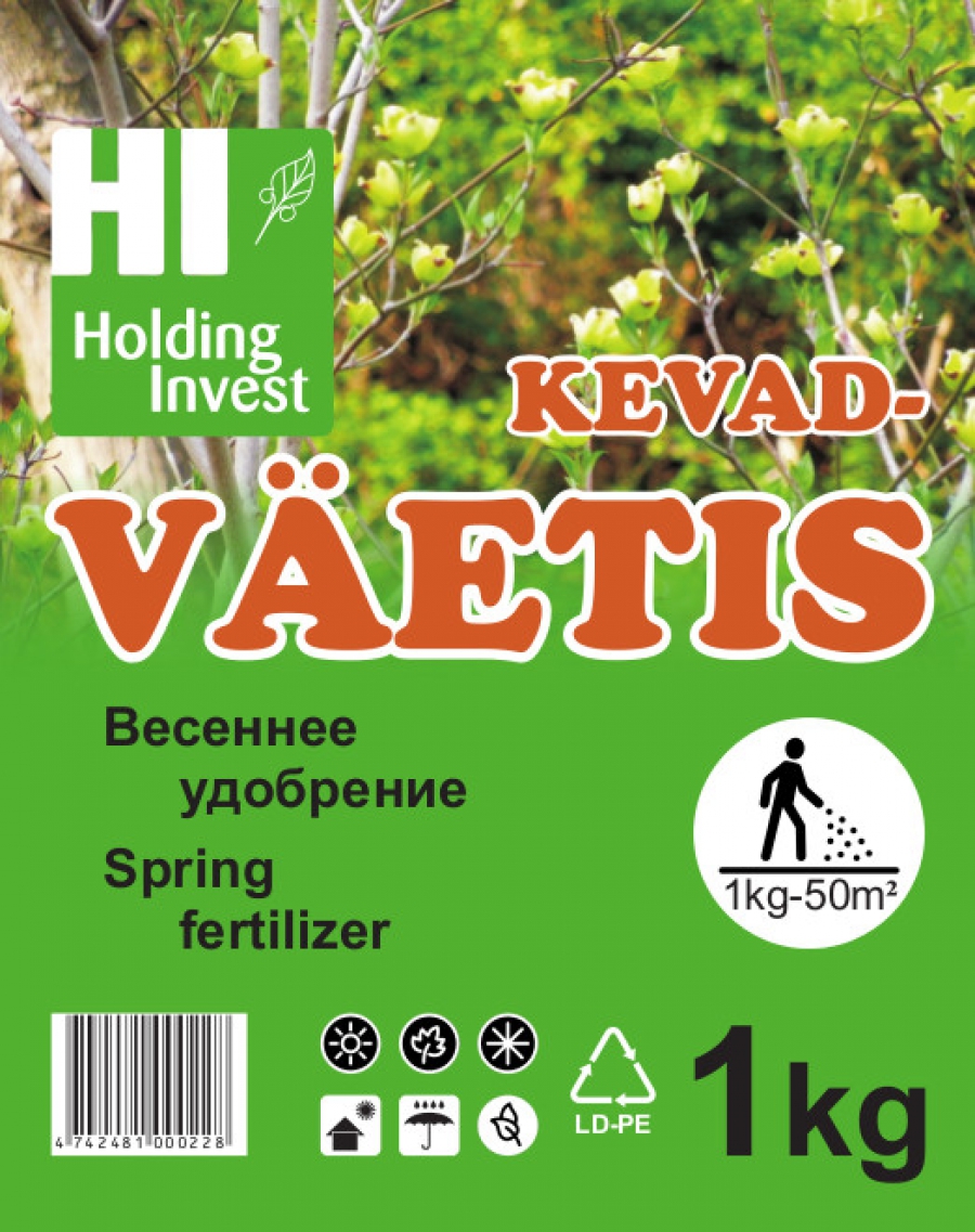 Universaalne kevad- ja suveväetis 1 kg