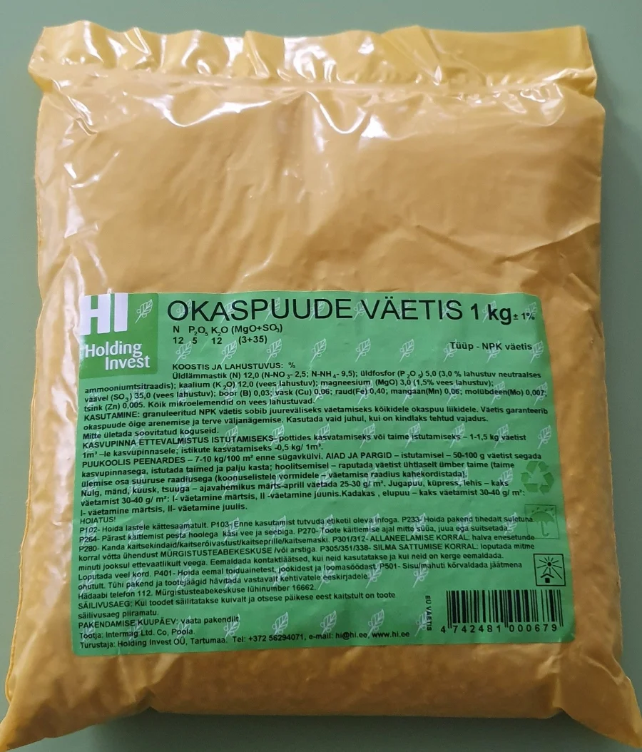 Okaspuude väetis 1kg