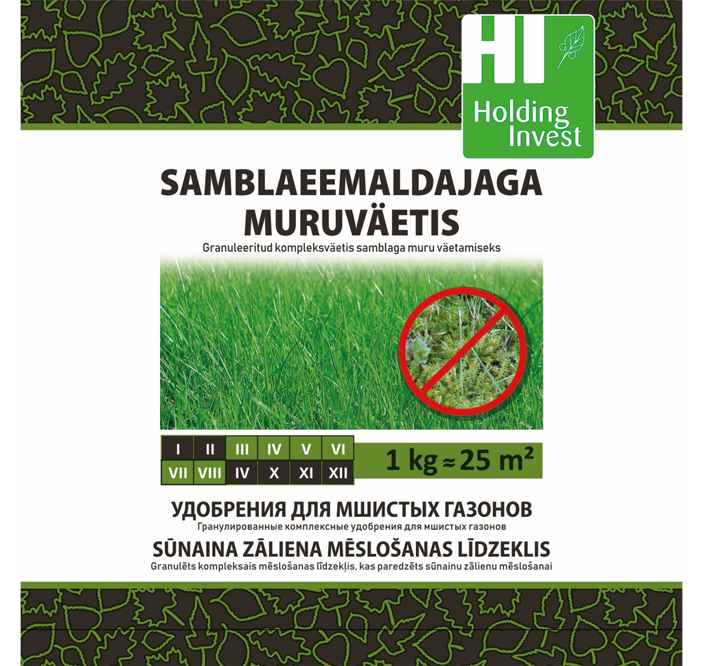 Samblaeemaldajaga muruväetis 1 kg